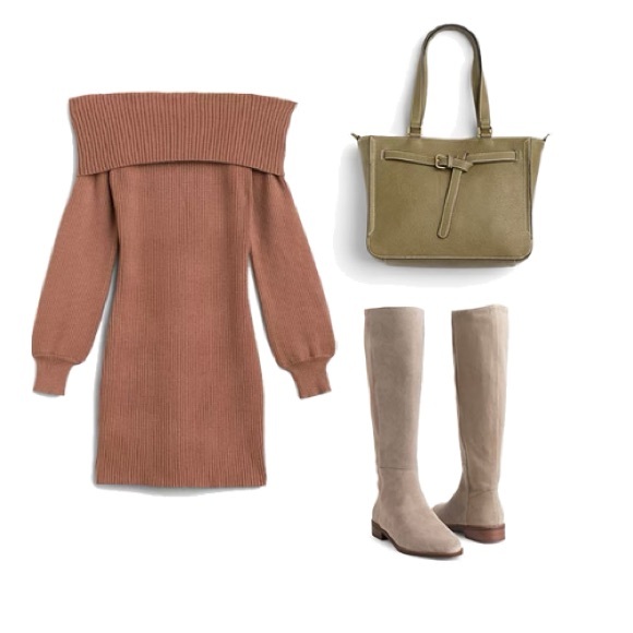 Kayleigh Ensley Off The Shoulder Sweater Dress - Picture 5 of 9